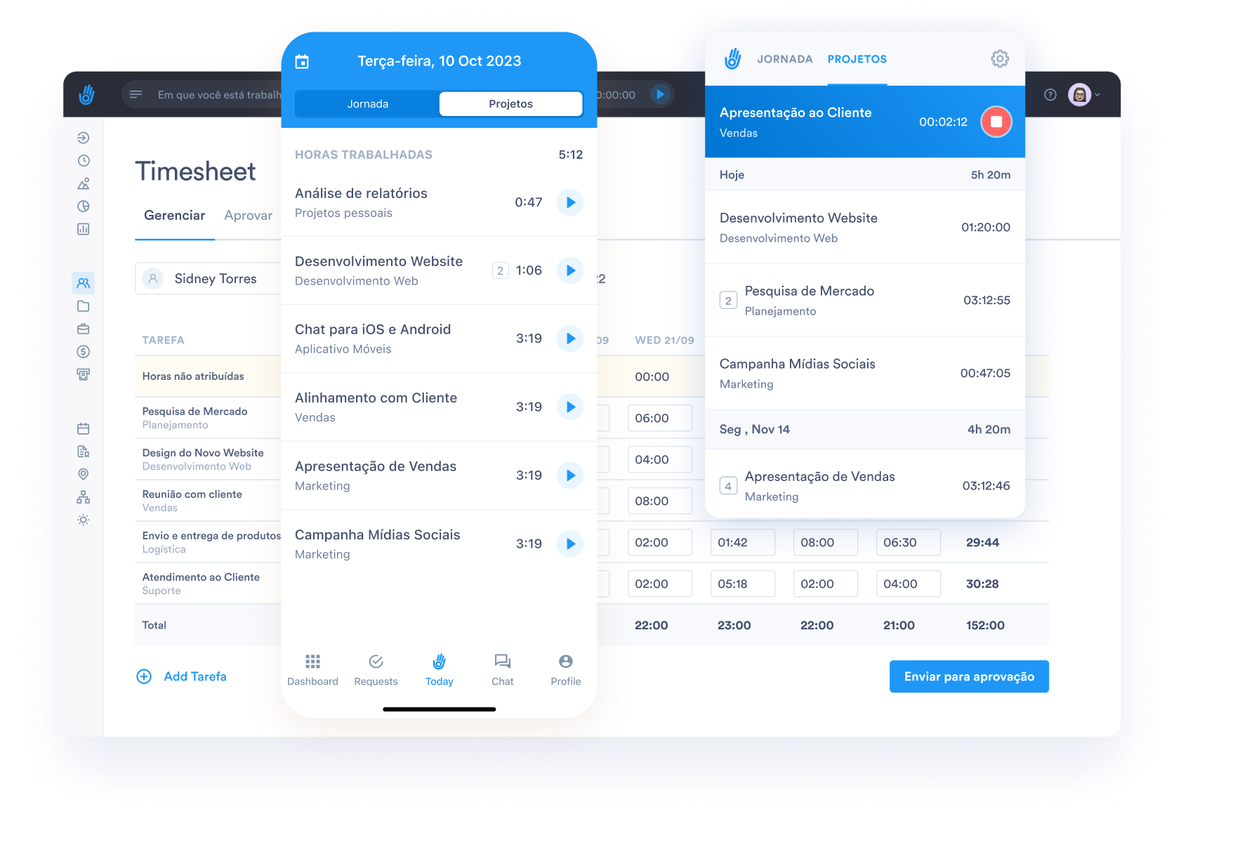 timesheet multiplataforma