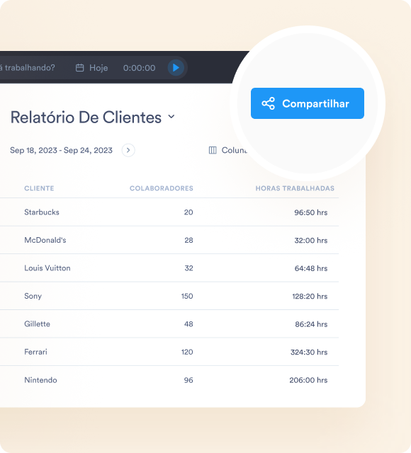 timesheet relatorio do cliente